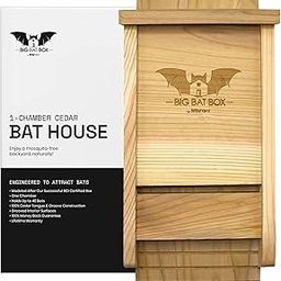 The Complete Bat House for Outdoors - Clean Your Backyard from Mosquitoes - Bat Box Without Paint Inside - One Chamber Bat Hose - Easy to Hang - Wildyard-picture-11