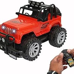 Jambuwala Enterprise® Remote Controlle Zeep Remote Control Zeep Off Road Vehicle Toy Rymote Cantrol Monster Jeep with Head Lights Rimote Control Jeep for Kids Boys, Girls (Multi Color & Multi Design).-image-43