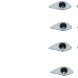 Laddu Gopal Eyes (Netra) With Gum (momm), for size 0 no. laddu gopal (1.75 Inch),Pack of 4 pair eyes-image-4