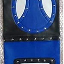 AUTOVEA Eye Leatherette Bike Seat Cover Black & Blue for Bajaj Discover 125 DTS-i-image-17