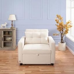Aizah HOMEZ Prestige Single Seater Sofa Cum Bed Chair: Glamorous Elegance, Elite Style.-image-4