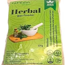 GREEN OVEN Herbal Wax Powder for Smooth Hair Removal | Natural Herbal Formula | Gentle on Skin & Effective on Hair | Suitable for Arms, Legs, Underarms & Face | Unisex Use – 125g-image-89