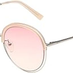 |Pink Full Frame Round Sunglasses|100% UV Protected (Uv 400) Pink Gradient Faded Lens|Women's|Small|M37021-061C 53 S-image-34