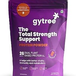 Gytree Protein Powder For Women|Vegan Dual Plant-Based Protein|26 Gm Of Pea & Brown Rice Protein|Helps Reduce With Weight Loss, Helps Reduce Bloating, Boosts Immunity & Metabolism (Chocolate, 500g)-image-10