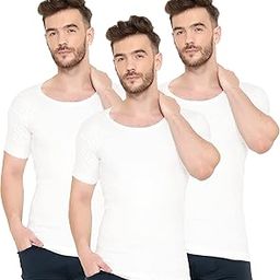 Men's 100% Cotton Half Sleeve Round Neck Vest – Soft & Breathable Dailywear Baniyan, Pack of 2/3/5/10 (White)-image-26