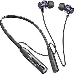 SIGNATIZE Neckband Bluetooth Headphones with 55 Hours Playtime with 10mm Drivers, Rich Music Experience, BT 5.3v, Type C Fast Charging, Neckband Earphones & IPX4 Water Resistant (Purple)-30