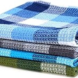 Pyaro 100% Cotton Hand Towel 250 GSM |16 X 24 inches | Ultra Soft and Super Absorbent | Kitchen Cloth/Napkins, Table, Cleaning & Roti Napkins | Mix Color | Set of 4-image-85