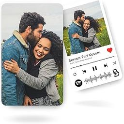 Brandian One Wallet Card Customised Photo Wallet Card Gift For Your Boyfriend Or Girlfriend With Spotify Song Photo Card And Music Player Design In Backside For Thanksgiving-54
