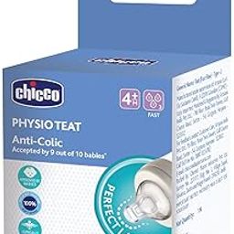 Chicco PhysioTeat Anti-Colic Nipple for Babies (4+ Months) | Perfect Latch Soft Sense Silicon Teat | Suitable for Wide Neck Feeding Bottles | BPA Free-image-12