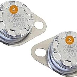 PENTASTARA® -KSD301 Thermostat 240°C Temperature Thermal Switch Thermostats,16A 250VAC (2 Units) (Thermostat 240°C,16A)-image-6