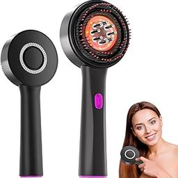 Oil Applicator Comb|Red Led Light Therapy |Boost Hair Growth| Reduce Dandruff | Relieve Stress |High Vibration Corded Electric Scalp/Head Massager | 6 ML Oil Tank | 3 Hr Run-Time| Type-C-image-49