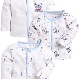 Full Sleeve Regular Round Neck Front Open Pack of 3 tees for Baby Boys-picture-5