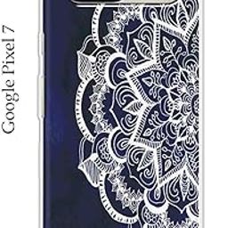 Designer Printed Soft Silicon Back Cover for Google Pixel 7 (Mandala Blue)-image-87