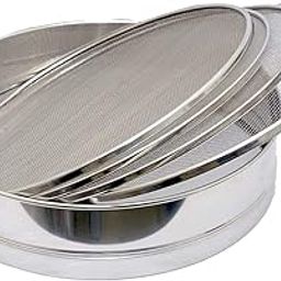 Kuber Industries 4 in 1 Stainless Steel Interchangeable Sieve Flour Chalni/Strainers/Jaali/Channi (Silver), Standard, (49KM0211)-image-13