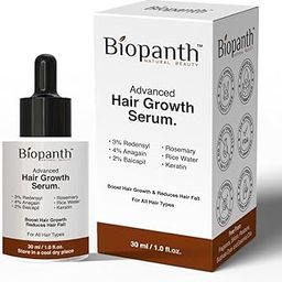 Biopanth Advanced Hair Growth Serum Concentrate | 3% Redensyl, 4% Anagain, 2% Baicapil, Caffeine, Keratin, Rice Water & Rosemary | Hair Growth & Hair Fall Control Serum For Men & Women 30ml (Pack Of 1)-image-8