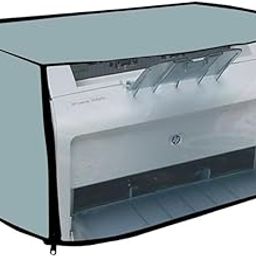 Waterproof and Dustproof Printer Cover for HP Laserjet M1020 Plus Printer with Zipper, Size (15 X 9.5 X 8.5) Inches, Grey Colour.-55