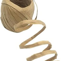 CALANDIS 20M/Roll Raffia Paper Ribbon Gift Package String Scrapbooking Light Coffee-15