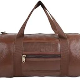 Gym Duffel Bag for Fitness New deign | Sports Bag for Men and Women | Shoulder Gym Bag | 2 in 1 Yoga Mat Duffle Bag with Shoe Compartment Multipurpose with Side Compartments Bag (Brown)-20