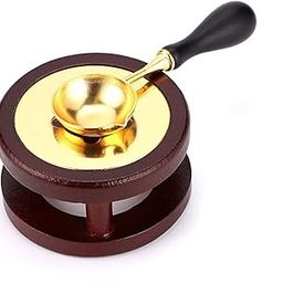 OwnMy Wax Seal Kit, Wood Warmer, Melting Furnace Tool With Spoon for Sealing Stamp, Sticks, Beads, Beech-23