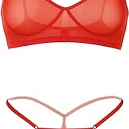 zerjama Women Lingeries for Honeymoon Bridal Lingerie Set Power Net Bra Panty Set Swimwear Bikini Set-picture-10