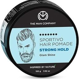 The Man Company Sportivo Stronghold Hair Styling Pomade Wax for Men | Stylish Glossy Finish Hair Volumizer | Non Sticky - 100gm-0