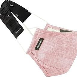 PureMe Unisex Linen Reusable Cloth Mask without Valve (Peach, Standard Size)-image-16