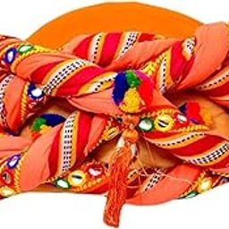 Gujarati Kathiyawadi Navratri Cotton Safa | Turban | Pagdi | Pheta for Adults - Code NT1217016-image-79