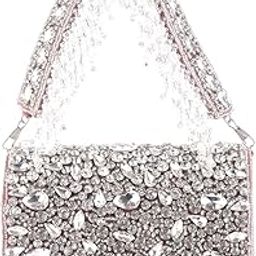 Peach peach crystal flap bag II Women's Traditional Designer Clutch For Women & Girls II FLAP BAGS-image-33