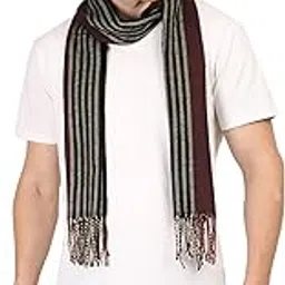 fabseasons Men's Casual Checkered Acrylic Woolen Muffler, Scarf & Stole for Winter, Size 34 * 170 cms-picture-24