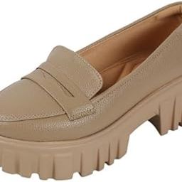Women's Stylish Chunky Sole Slip-On Loafer-image-80