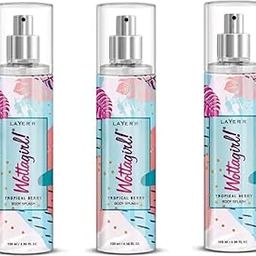Layer'r Women WattaGirl Tropical Berry Fruity Scent Spray Body Splash 135 Ml Each Pack Of 3 Body Mist - (405 Ml, Pack Of 3)-24