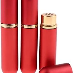 UJEAVETTE® 3x5ml Portable Mini Refillable Empty Perfume Bottle for Sample Red-23