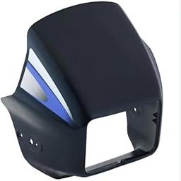 VIRU ENTERPRISE Bike Headlight/Head Light Visor Black&Blue Suitable for Splendor Pro-15