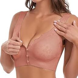 Women Full Coverage Front Clouser Non-Wired Maternity Breastfeeding Nursing Bra-image-39