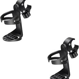 ARTSEWPLY 2pcs Cup Holder for Stroller and Bike Handlebar Drink Holder for Water Bottles Cups and Beverages Fit for Walkers and Wheelchairs-image-0