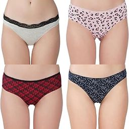Women?s Premium Cotton Panties | Antimicrobial & Breathable | Everyday Comfort with Amazing Fit | Soft Fabric Innerwear for All-Day Freshness & Hygiene | Bikini | Pack of 4 |-image-15
