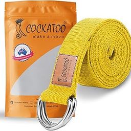 Cockatoo D-Ring Yoga Strap Belt,Yoga Strap For Stretching, Yoga Belt For Women, Perfect for Yoga, Pilates, and Stretching, Material: Cotton, Length: 182 CM, Thickness: 2.5 CM-image-34