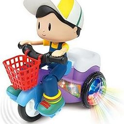 360° Spinning Stunt Tricycle Toy for Kids – Dancing Electric Trike with Cute Rider, Music & Flashing Lights, Interactive Game Toy for Boys & Girls-image-34