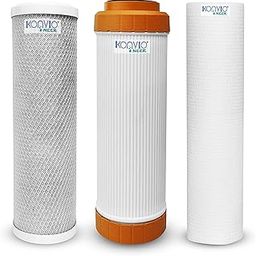 Konvio Neer CTO GAC PP Spun Carbon Filter of 10 inch Set Replacement Filters for Under Sink and Commercial RO Water Purifier - 3 Pcs-15