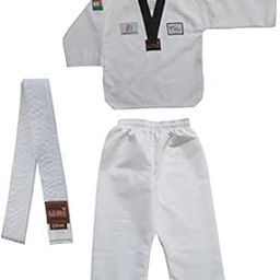USI UNIVERSAL Boys Maxi Bouncer Taekwondo Dress (White3xs)-image-67
