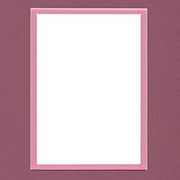 20x24 Double Acid Free White Core Picture Mats Cut for 16x20 Pictures in Mauve and Bright Pink-image-55