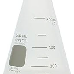 PYREX 500mL Narrow Mouth Erlenmeyer Flasks with Heavy Duty Rim, Ea-picture-10