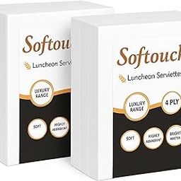 SofTouch 4 Ply tissue paper Napkin 40x40 cm 50 Pcs each-Set of 2-29