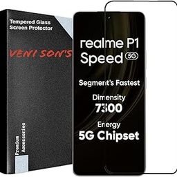 VENI SON'S Scratch & Tear Resistant, Crystal Clear Edge to Edge Tempered Glass Screen Protector Guard Suitable For Realme P1 Speed 5G-image-45