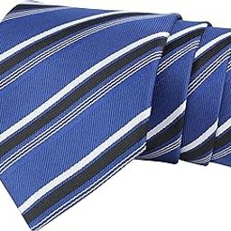 Kavove The Soulful Striped Blue Necktie For Men-image-84