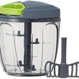 Plastic Grey Kitchen Chopper, 900ml, Manual Vegetable and Fruit Cutting Machine, Durable Sharp Blades for Easy Cooking-image-7
