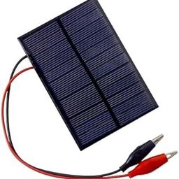 SP Electron Pack of 1 Pcs 99mm X 69mm 6v 180mah Rectangle Shape Polycrystalline Mini Epoxy Solar Panels with Alligator Clip-2