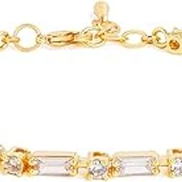 Adjustable Stylish Multi Shape Diamond Link Tennis Bracelet for Women & Girls-image-20
