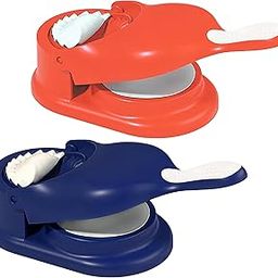 Heart Home Pack of 2 Momo & Gujiya Ghughra Dumbling Pressing Machine | 2 in 1 Plastic Kolukattai Maker Mould for Kitchen | Puri, kolukattai, karjikai & Kadabu Maker Mold | Red & Blue-image-24