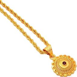 JewarHaat Gold Plated Locket/Pendant with Rope/Rassi Chain Daily use for Men, Women & Girls, Boys JH8588r-image-1